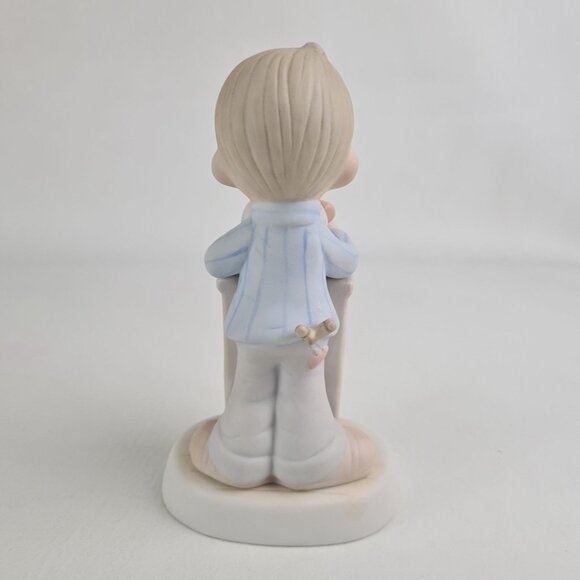 Precious Moments E-0103 "1983 Collectors Club Member" Porcelain Figurine Vntg - Picture 3 of 6